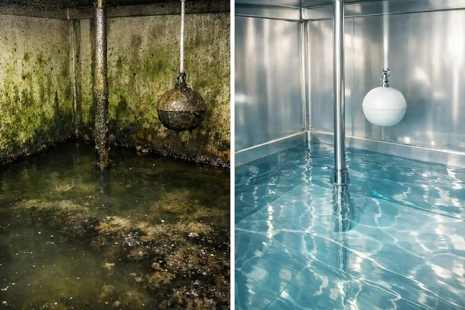 تنظيف خزان المياه